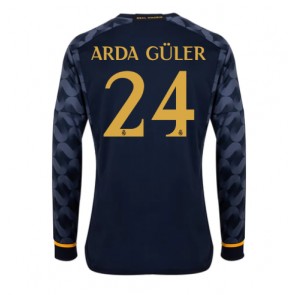 Real Madrid Arda Guler #24 Bortatröja 2023-24 Långärmad